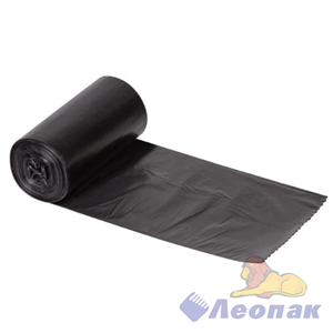 Мешок мусорный 120л/50мкм (30шт/5рул) черный ПВД Стандарт АРТ120/50 06501000040