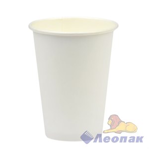 Стакан бумажный 350 мл Белый Д90 (50/800) №1406