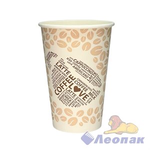Стакан бумажный 350 мл Coffee Love Д90 (50/800) №1614