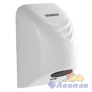 Сушилка для рук SONNEN HD-988, 850 Вт, пластиковый корпус, белая, 604189