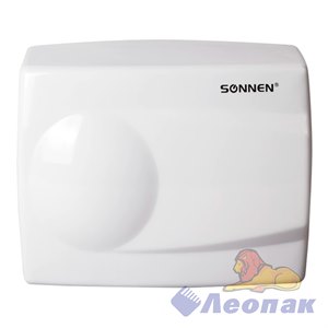 Сушилка для рук SONNEN HD-298, 1500 Вт, металлический корпус, антивандальная, белая, 604193