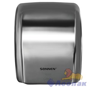 Сушилка для рук SONNEN HD-230S, 2100 Вт, нержавеющая сталь, антивандальная, хром, 604195 604195