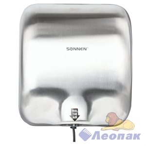 Сушилка для рук SONNEN HD-999, 1800 Вт, нержавеющая сталь, антивандальная, хром, 604746