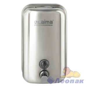 Дозатор для жидкого мыла LAIMA PROFESSIONAL INOX (гарантия 3 года), 1 л, нержавеющая сталь, зеркальный, 605393 605393