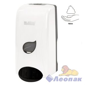 Дозатор для мыла-пены LAIMA PROFESSIONAL ECO, НАЛИВНОЙ, 1 л, белый, ABS-пластик, 606552