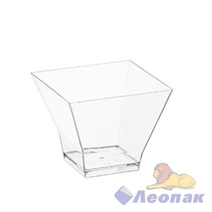 Форма д/фуршетов 120мл 67х67мм "Пагода" прозрачная (25шт/20уп)5032П 3630/030