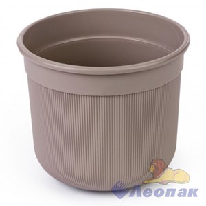 Горшок цв. "Сканди" 10л (с дренажной вставкой) (какао)
