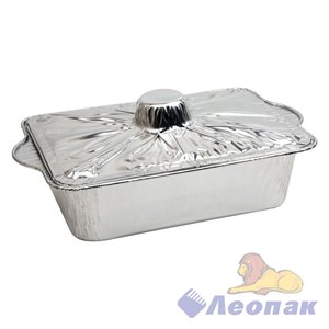 Форма алюм. КАСТРЮЛЯ с крышкой SP-300 (3800мл) h=70мм 300х190мм (50шт/2уп) Y291122 291122