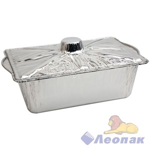 Форма алюм. КАСТРЮЛЯ с крышкой SP-328 (4200мл) h=95мм 330х210мм (50шт/2уп) Y291123