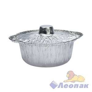 Форма алюм. КАСТРЮЛЯ с крышкой (1100мл) 212х75мм (50шт/4уп) Y2910801