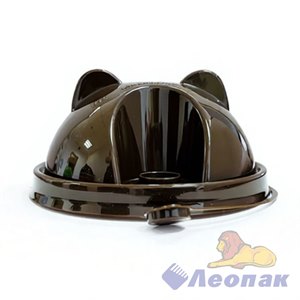 Крышка купольная D=90 САТ коричневая (45шт/900шт) СП