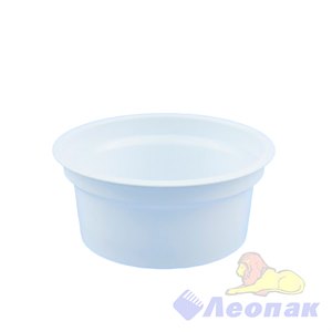 Стаканчик МОЛОЧНЫЙ б/крышки 140г.БЕЛЫЙ круглый d=95мм (888)пл.дно