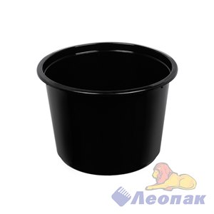 Контейнер б/крышки круглый 500мл/115мм Черный (500)1548Ч