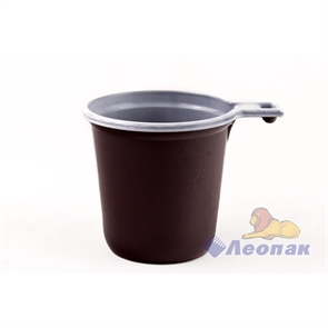 Чашка кофейная 200мл бело-коричневая (50/2000) РегионУпак