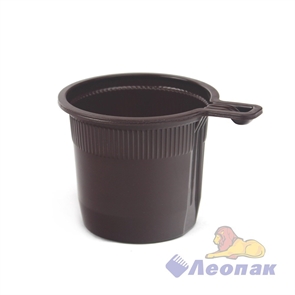 Чашка кофейная 200мл коричневая (50/500) GRIFON  105-212