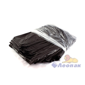 Мешок мусорный 120л (50шт/10упак) черный, ПВД,  пласты/ УФА