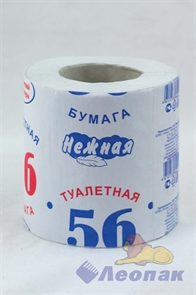 Бумага туалетная  НЕЖНАЯ 56  с/вт.(72шт)