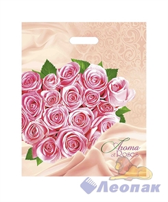 П-выр.ручка 38х47-60мкм  Розовые розы  ламинированный ПВД (50/1000) Нео-Пак