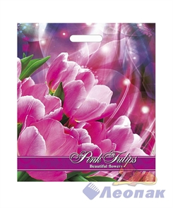 П-выр.ручка 38х45-60мкм  Розовые тюльпаны  (500) ТИКО