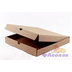 Коробка под пиццу 350х350х40 (50шт/1уп) серая/К