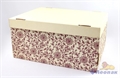 Коробка для хранения крышка+дно  Цветущий шиповник  280х370х180, Т23Е - фото 11465