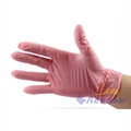 Перчатки нитриловые смотровые  S  (50пар/10уп)  розовые - фото 11578