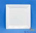 Тарелка квадратная 235мм плоская белая (3шт/20уп) арт 2004 - фото 12134