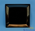 Тарелка квадратная 235мм плоская черная (3шт/20уп) арт 2004 - фото 12135