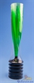 Бокал для шампанского 100мл  Флютэ  зеленый (низкая черная ножка)(6шт=1уп/75уп) арт.1009 - фото 12164