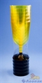 Бокал для вина 200мл желтый (низкая черная ножка)(6шт=1уп/54уп) арт.1011 - фото 12170
