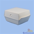 Коробка для ГАМБУРГЕРА  белая 130х130х90мм (25шт/1уп) ЭКО - фото 14420