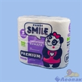 Бумага туалетная  SMILE panda   3-х сл. (4шт/1уп/12уп) - фото 14652