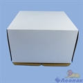 Коробка для тортов белая XW 190 300*300*190мм Хром-Эрзац