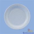 Тарелка бумажная Snack Plate d=230мм, белая с биоламинацией  (100/500) - фото 17816