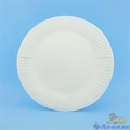Тарелка бумажная Snack Plate d=230мм, белая мелованная (100/500)  121007 - фото 19975