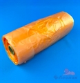П-майка 25х45-15мкм оранжевая рулон на шпуле (200шт/20рул.) - фото 23766