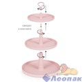 Фруктовница "Феерия" 3-х ярусная (розовый) (уп.8) М8515 - фото 25882