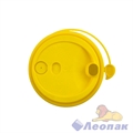 Кофейная крышка с питейником желтая, диаметр 80 мм  (50шт/20уп) 3002 Ж/М - фото 27385
