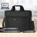 Сумка-портфель BRAUBERG с отделением для ноутбука 15,6", "Tempo", карман, черная, 40х30х4 см, 240453(Под заказ, срок поставки 3-5 дней) - фото 32570