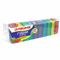 Губки бытовые STANDART, 26х80х53 мм, КОМПЛЕКТ 10 шт., поролон/абразив для посуды/уборки, LAIMA, К002, 601551(Под заказ, срок поставки 3-5 дней) 601551 - фото 34734