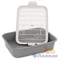 Лоток ALTA для кошек "Мурка" (серый) (уп.22)332х256х72 мм  М6045 - фото 38948