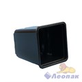 Горшок для рассады 0,5л (9х9х10см) квадратный черный  (Ангора) 4029/16 - фото 40328