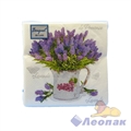 Салфетки Bouquet de Luxe "Лаванда" (25шт/15уп) 24*24 3х-слойная - фото 43874