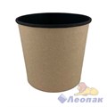 Круглый контейнер черный OSQ ROUND BOWL 400 BLACK WOOD (600 шт./кор.) 7095/628 - фото 47681