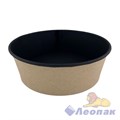 Круглый контейнер черный OSQ ROUND BOWL 750 BLACK WOOD (270 шт./кор.) 7095/637 - фото 47689
