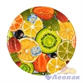 Тарелка картонная d=230мм, Фрукты (50шт/10уп) ИнтроПластик