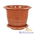 Горшок цв. "Виола" 1л (коричневый) (уп.20)