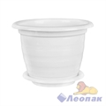 Горшок цв. "Виола" 2л (белый) (уп.20)