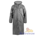 EVA12GR Дождевик-плащ EVA, серый, на кнопках, рукава на резинках, 110 мк, Komfi/50 7845/92 - фото 49478
