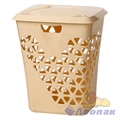 Корзина для белья ВЕНЕЦИЯ 60л (Беж.мрамор) МП